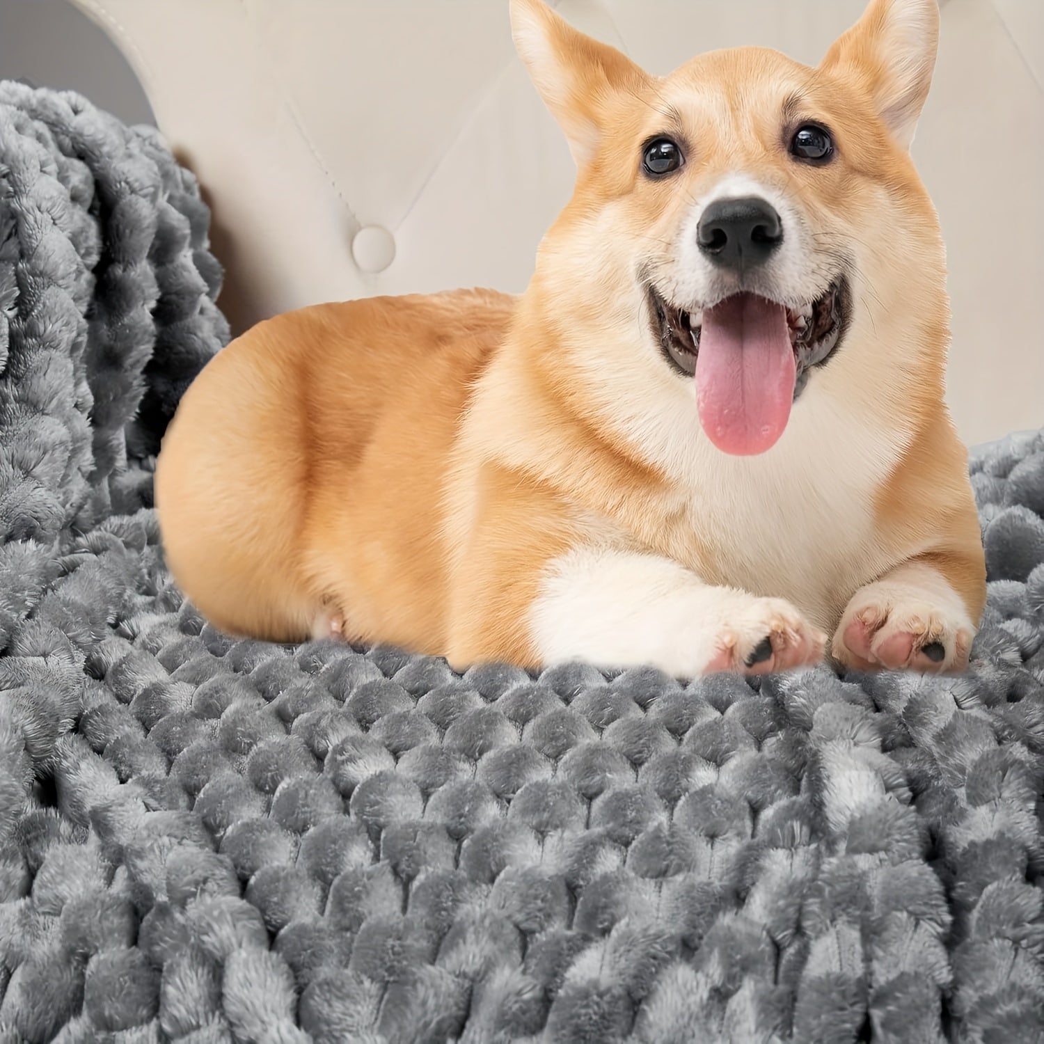 CloudWeave – Plush Bubble Fleece Blanket