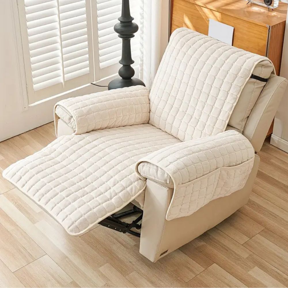 GridNest Cover - Recliner Cover - Quilted Style - Pocket Storage Comfort
