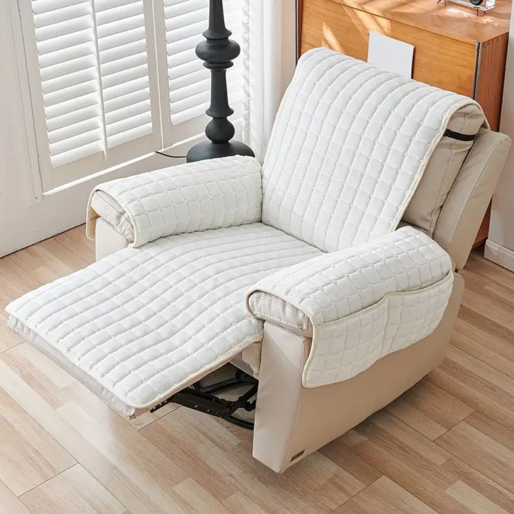 GridNest Cover - Recliner Cover - Quilted Style - Pocket Storage Comfort