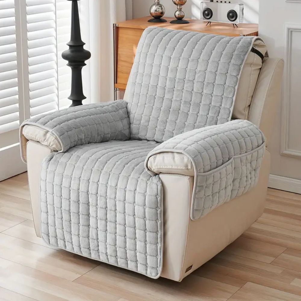 GridNest Cover - Recliner Cover - Quilted Style - Pocket Storage Comfort
