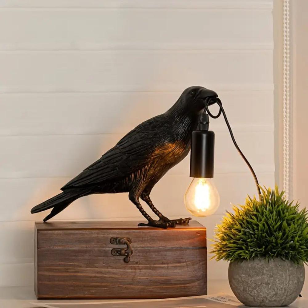 RavenLight – Gothic Crow Design Decorative Table Lamp