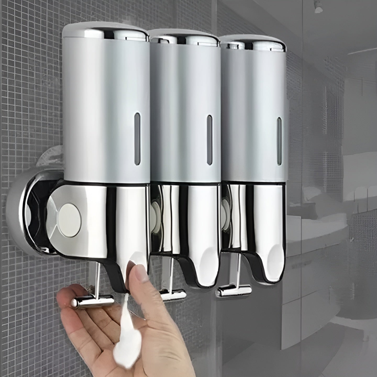 Marbello – Wall-Mounted Soap Dispenser in Marble Look