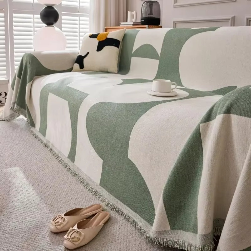 LuxeHaven Cover - Couch Cover - Boho Style - Chenille Comfort