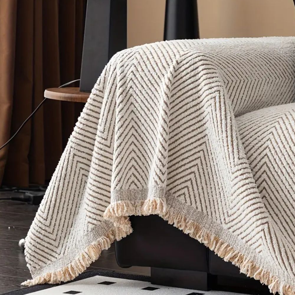 HarrowWeave Cover - Couch Cover - Herringbone Style - Non Slip Protection