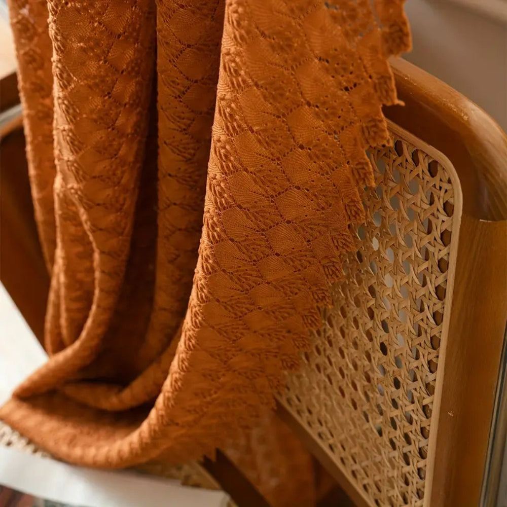SunWeave – Bohemian Crochet Curtain