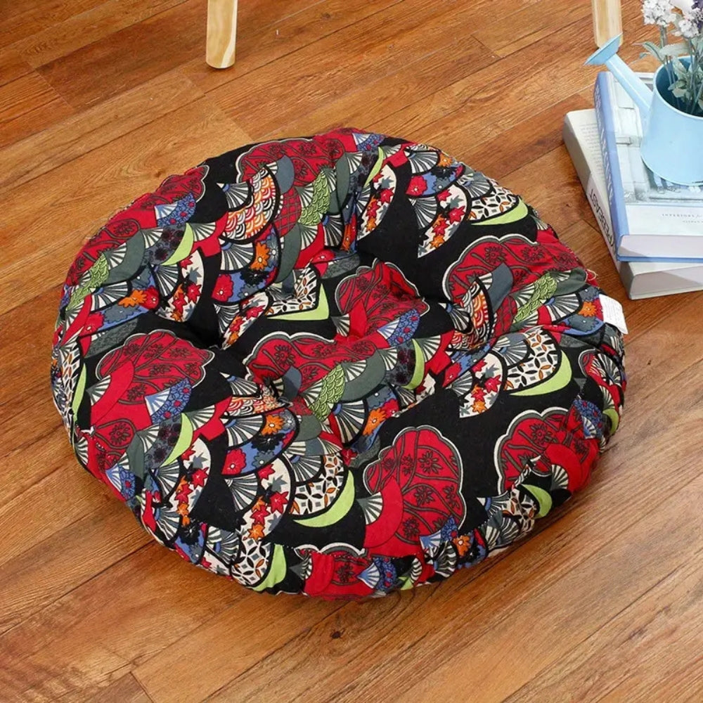 BohoBloom – Round Cotton Floor Cushion