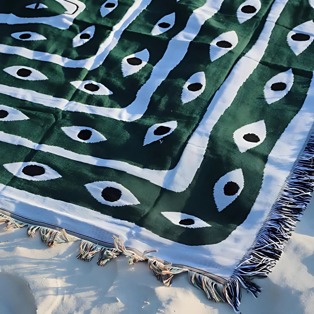 SerpentWeave Blanket - Throw Blanket - Artistic Style - Cotton Comfort