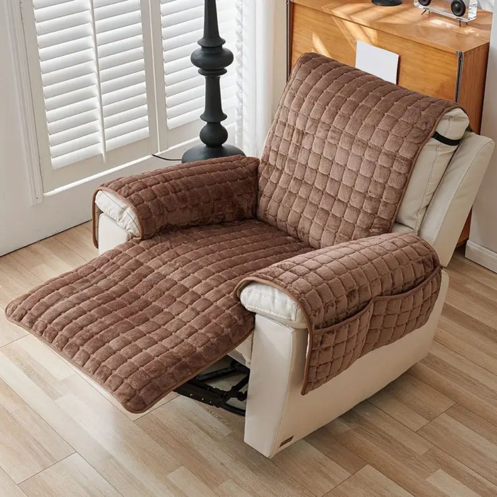 GridNest Cover - Recliner Cover - Quilted Style - Pocket Storage Comfort