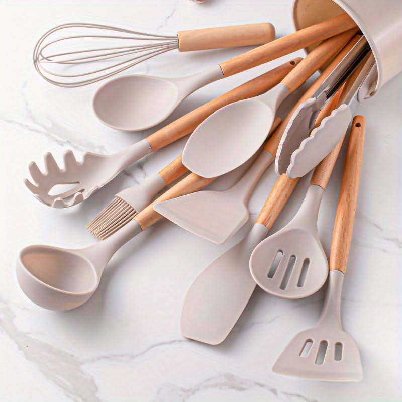 ChefEase – 12-Piece Silicone Kitchen Utensil Set – Durable, Stylish Heat-Resistant