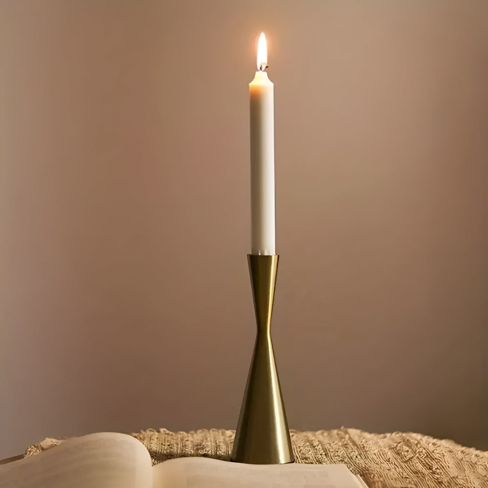 NordicWaist – Brass Candlestick Set Modern Home Decor