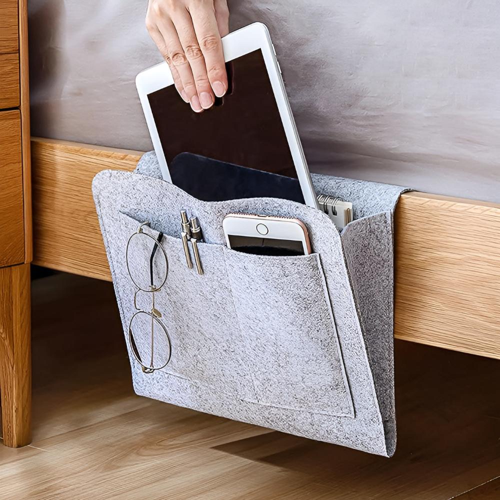 NeatNest – All-in-One Bedside Organizer