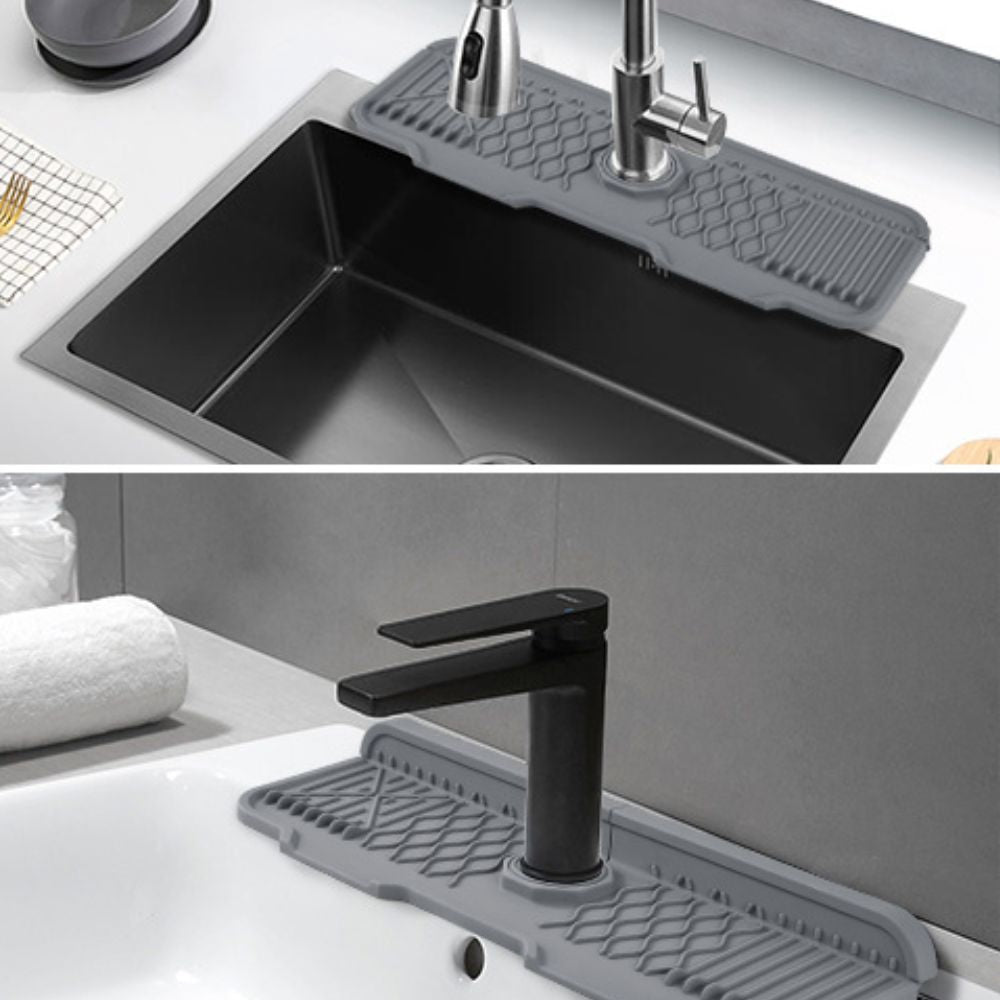 Aeris Kitchen Sink Mat - Rubber, Draining Design, Flexible Edges 3