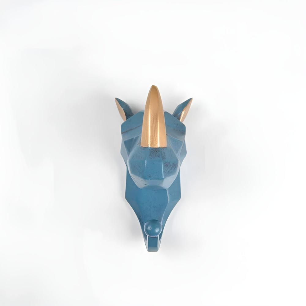 Aero Animal Head Wall Hook - Durable Resin, Whimsical Key Holder for Wall 11