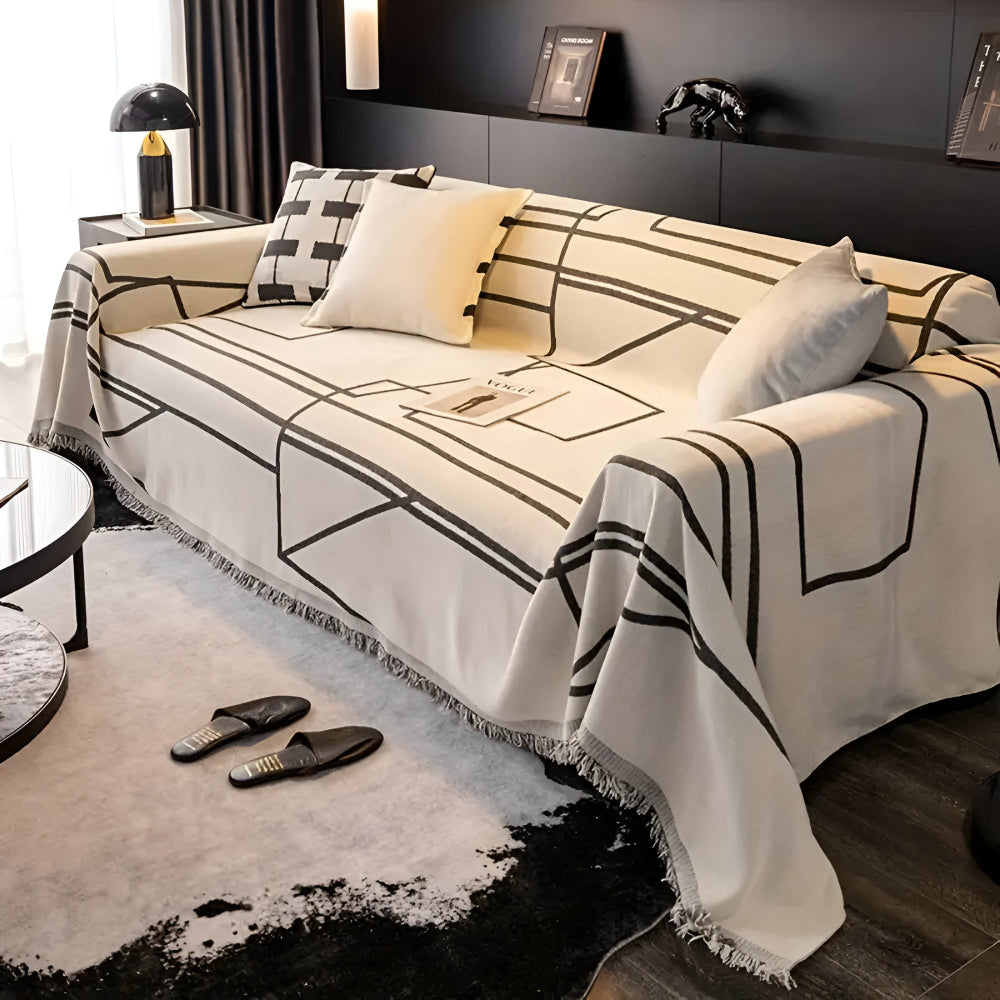 Aero Sofa Cover - Microfiber Blend, Modern Design for Sectional and Couch Protection 0