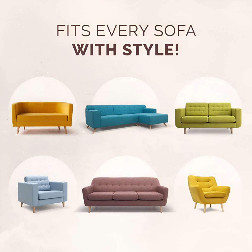 Aero Sofa Cover - Microfiber Blend, Modern Design for Sectional and Couch Protection 8