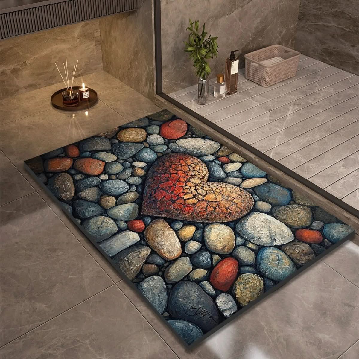 AquaSoft Bath Mat - Diatomaceous Earth, Non-Slip Quick-Drying Design 10