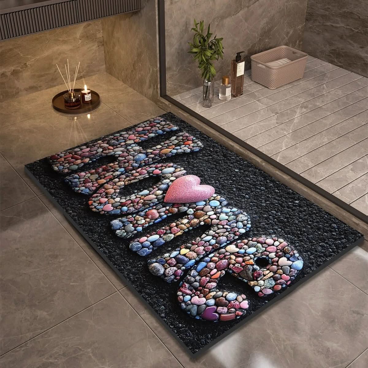 AquaSoft Bath Mat - Diatomaceous Earth, Non-Slip Quick-Drying Design 12