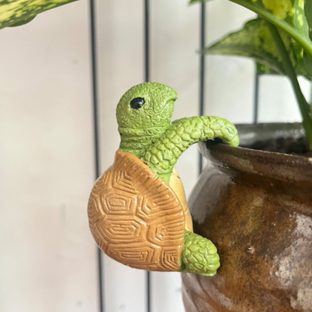 Arden Turtle Ornament - Weather-Resistant Resin, Whimsical Design 1