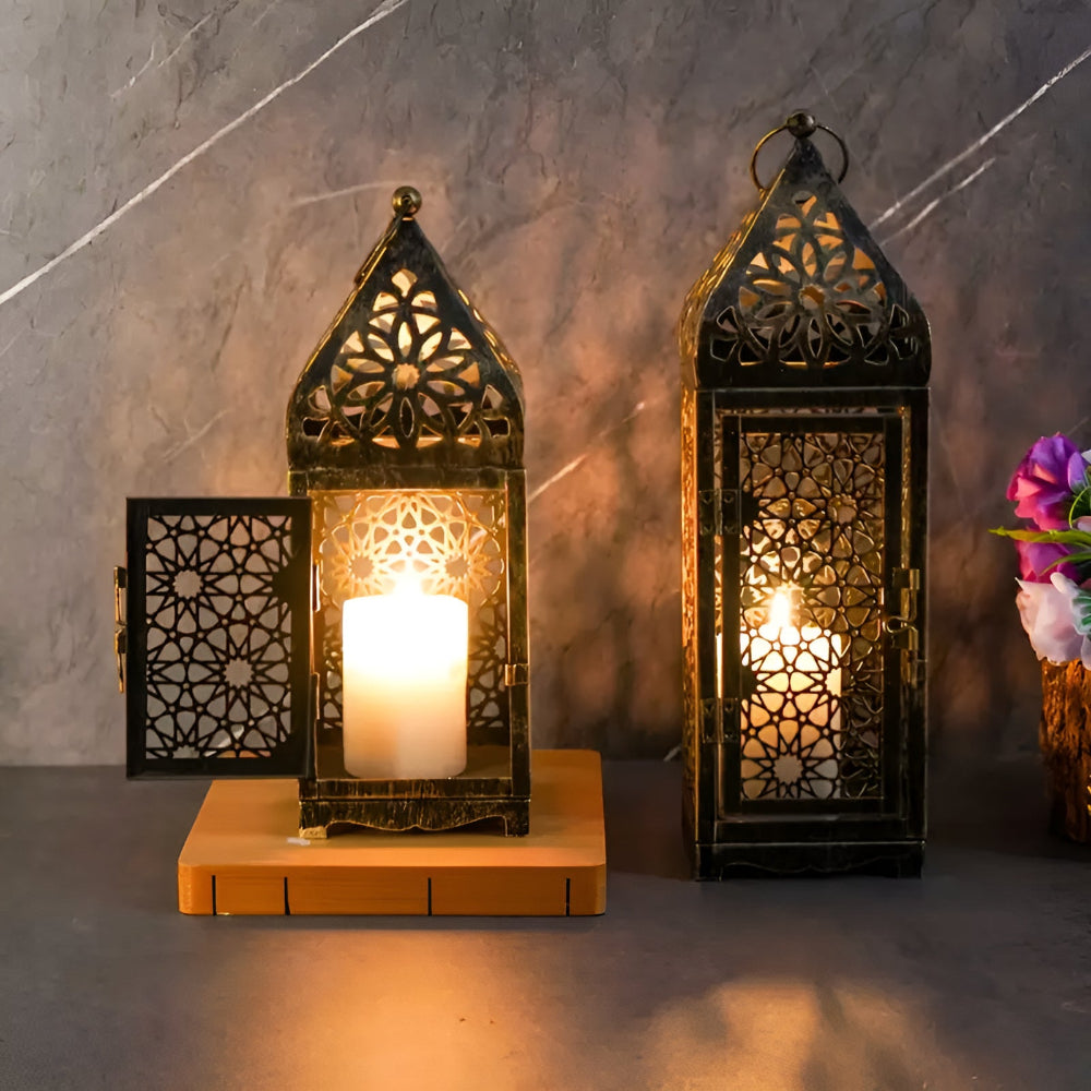 Aurelia Candle Holder - Iron, Middle Eastern Design for Votive Candles 1
