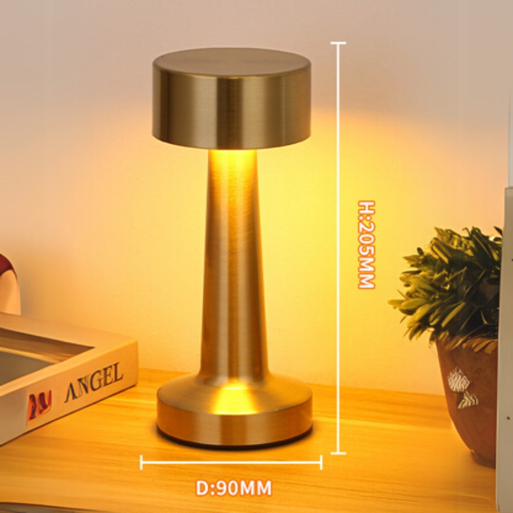 Aurelia Desk Lamp - Rechargeable Aluminium, Touch Control 0