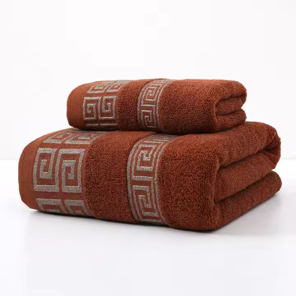 Aurelia Towel Set - Cotton Bath Towel Sets, Durable Terry Weave, 2 Pieces 10