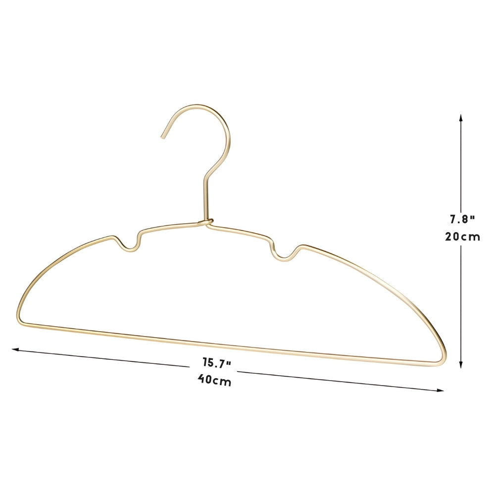 Aurex Clothes Hanger Set - Aluminum Alloy, Seamless Non-Bulge Design, 10 Pieces 7