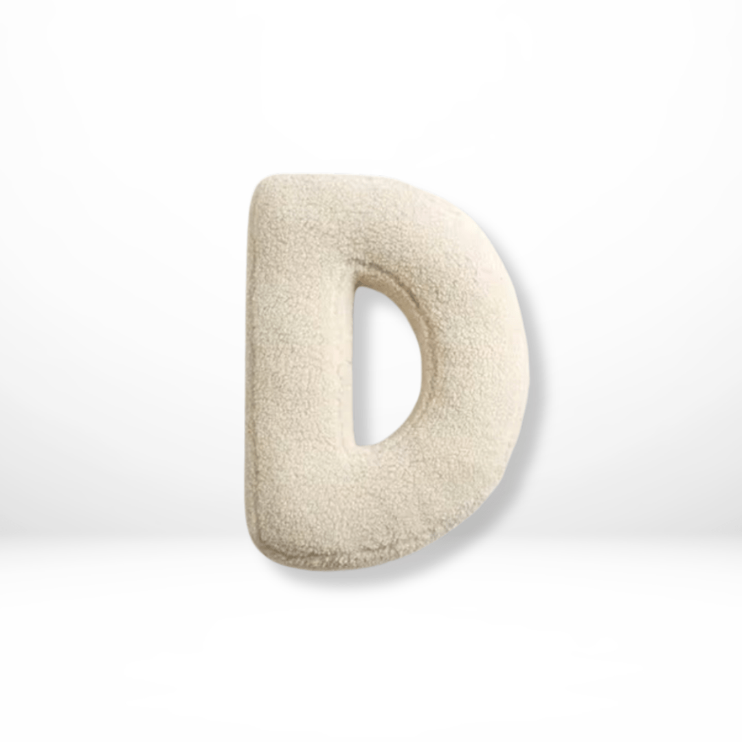 Aveline Velvet Cushion - Soft Fabric, Personalized Alphabet Design 7