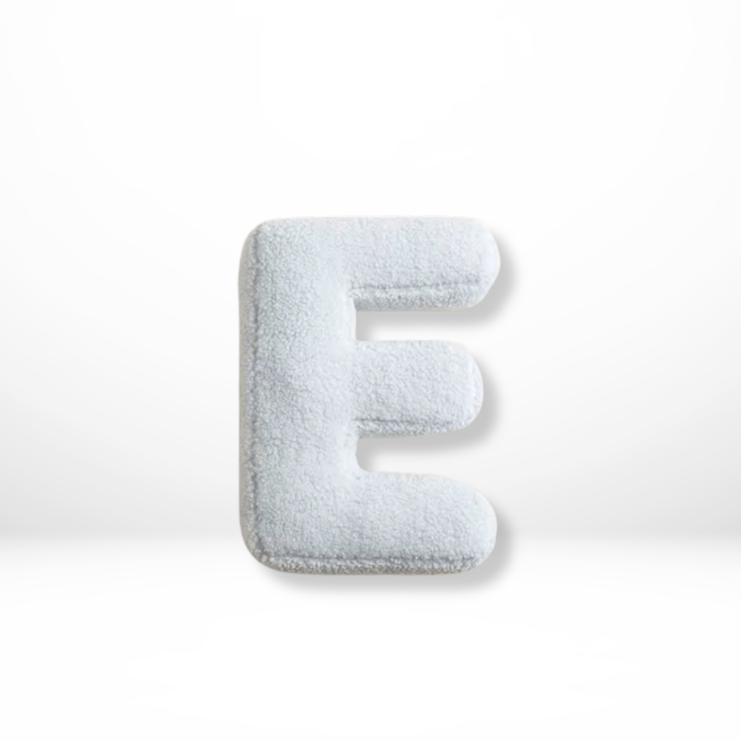 Aveline Velvet Cushion - Soft Fabric, Personalized Alphabet Design 8