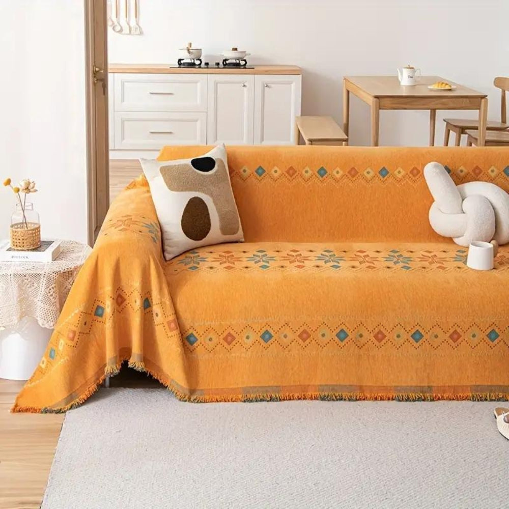 Bohara Sofa Cover - Durable Microfiber Blend, Non-Slip Boho Design 2