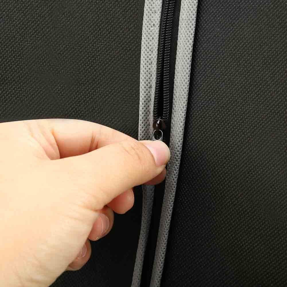 BreezeGuard Garment Bag for Travel - Breathable Non-Woven Fabric, 10-Pack with Clear Window 4