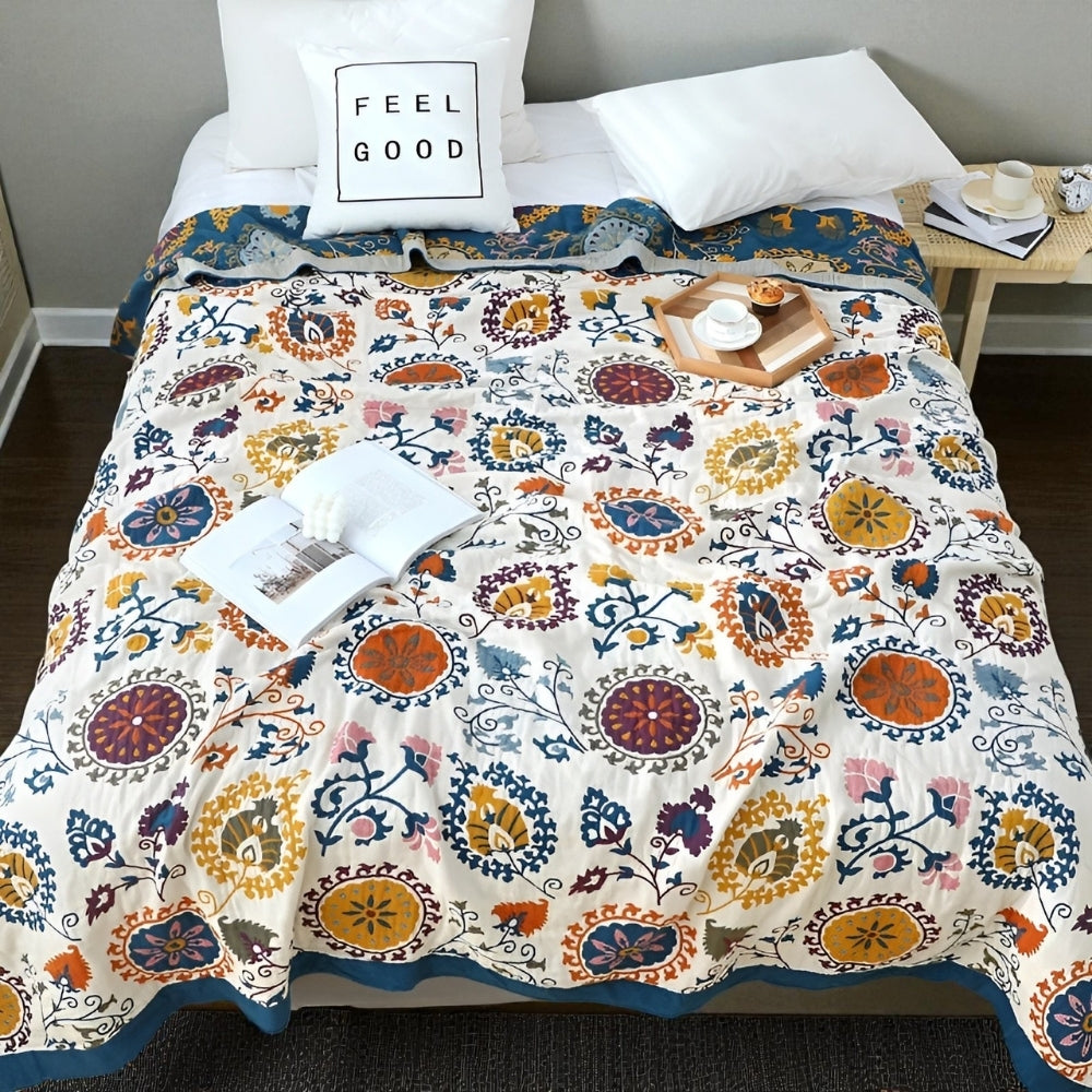 Breeze Coverlet - 100% Natural Cotton, Lightweight Breathable Design 0