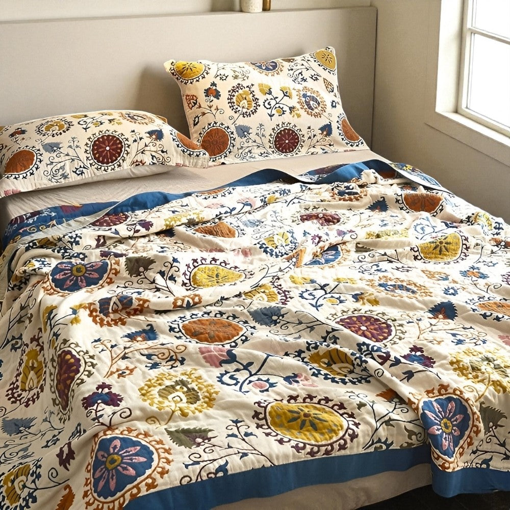 Breeze Coverlet - 100% Natural Cotton, Lightweight Breathable Design 1