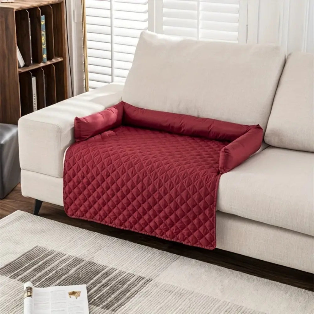 Breeze Pet Couch Cover - Water-Resistant Quilted Protector, Bolstered Comfort 6