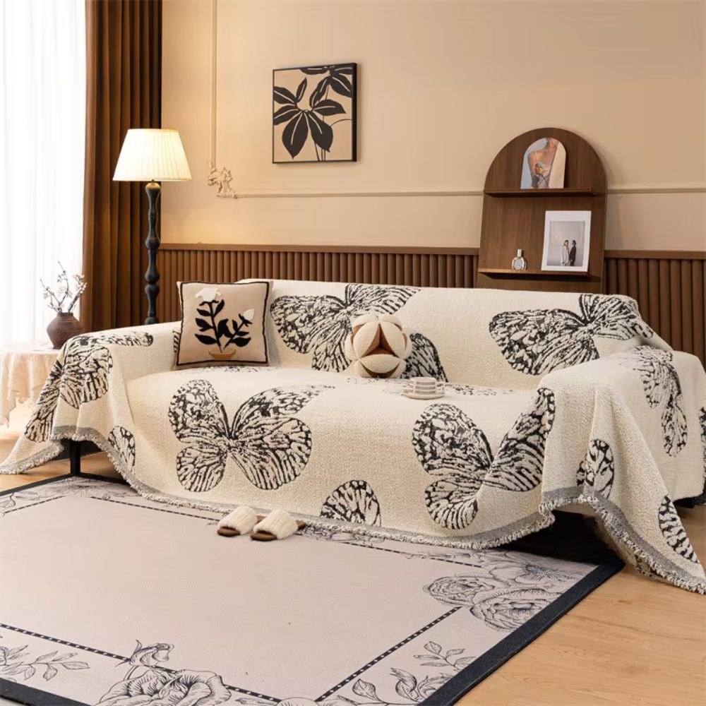 Breeze Sofa Cover - Soft Microfiber, Reversible Design 10