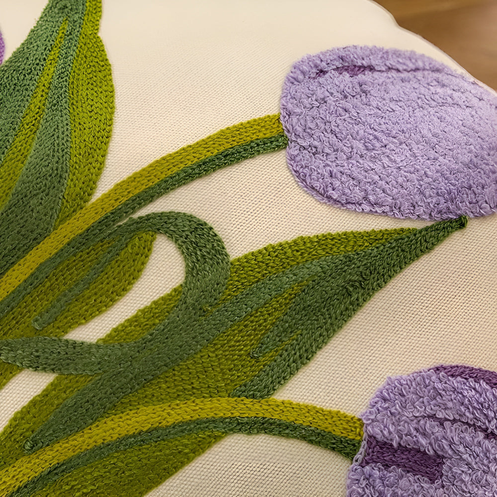 Breeze Sofa Cushion Covers - Cotton Floral Embroidery, Boho-Chic 6
