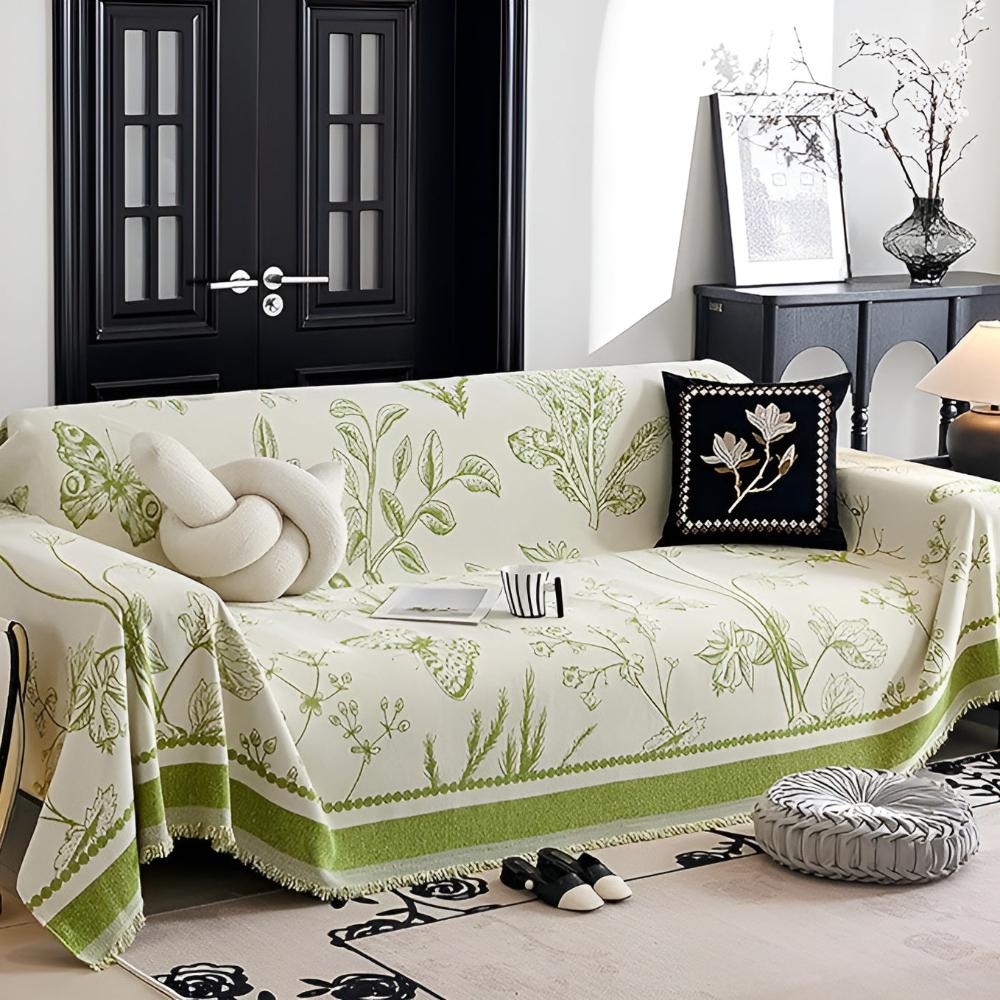 Breezy Sofa Cover - Durable Fabric, Elegant Design, Reversible 3