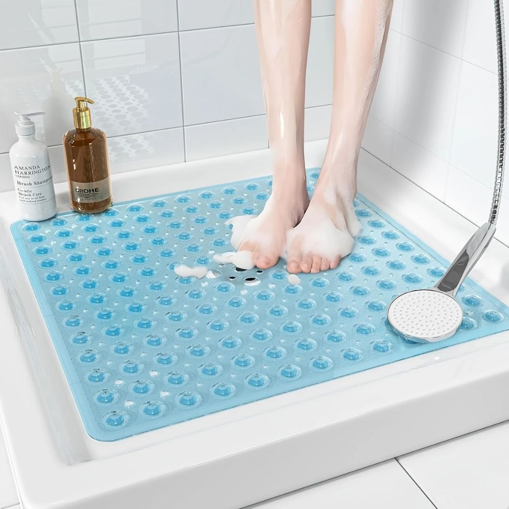 SafeSquare – Non-Slip Suction Shower Mat