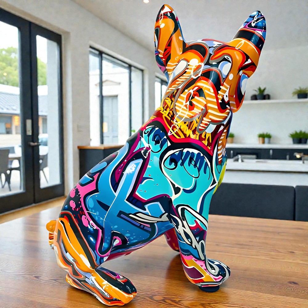 Bully Figurine - Colorful Resin, Modern Design 4