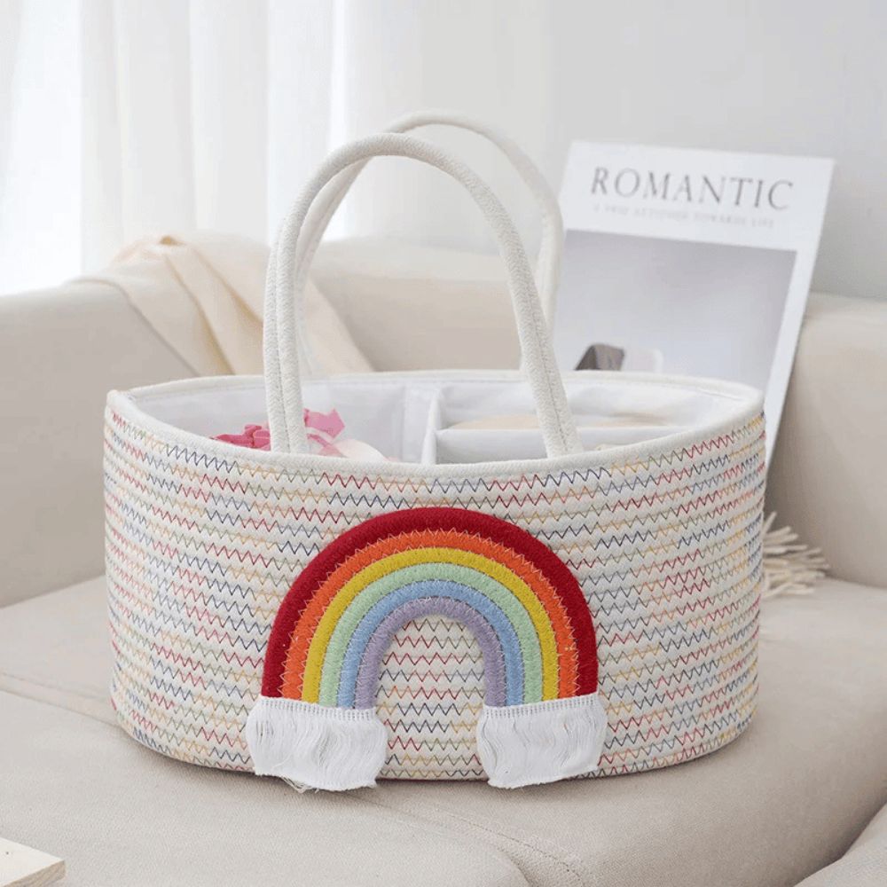 Caden Baby Caddy Organizer - Cotton Rope, Portable Design 5