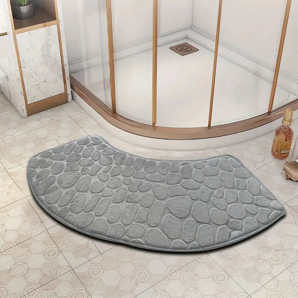 Calora Bathroom Mat - Soft Textile, Non-Slip Comfort 0