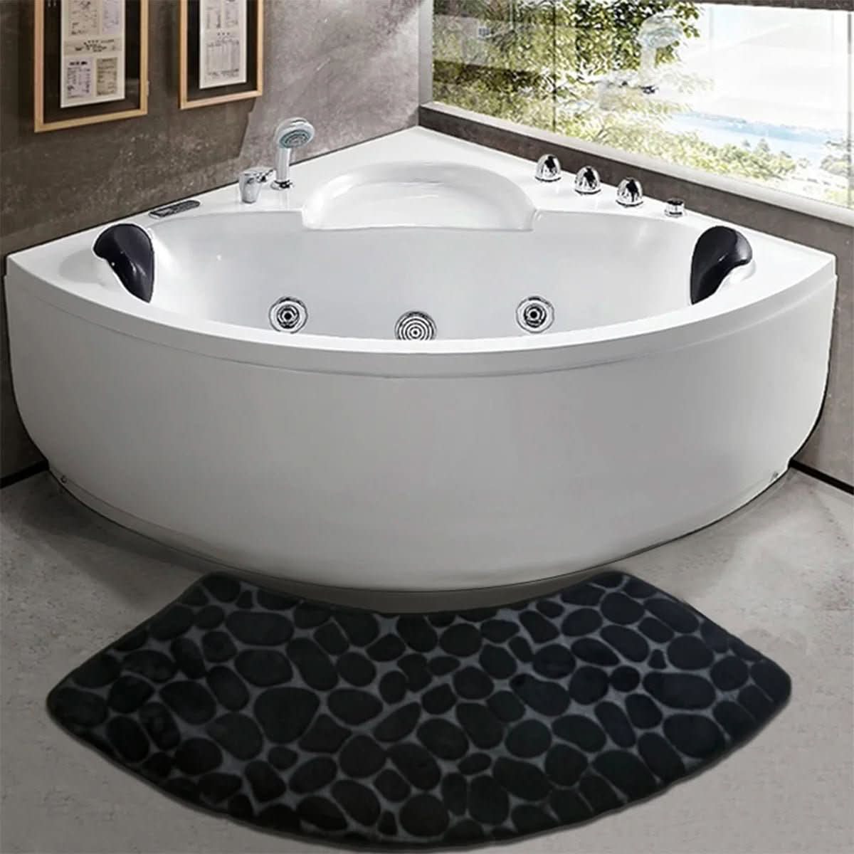 Calora Bathroom Mat - Soft Textile, Non-Slip Comfort 1