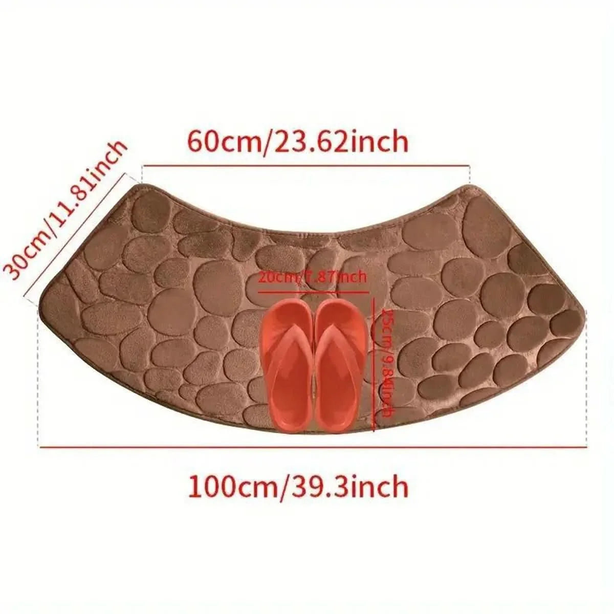 Calora Bathroom Mat - Soft Textile, Non-Slip Comfort 5
