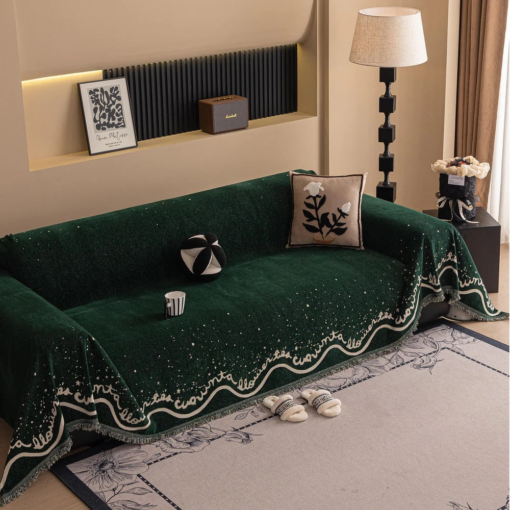 Cascadia Sofa Cover - Chenille, Glittering Design, Pet-Friendly, Machine Washable 9
