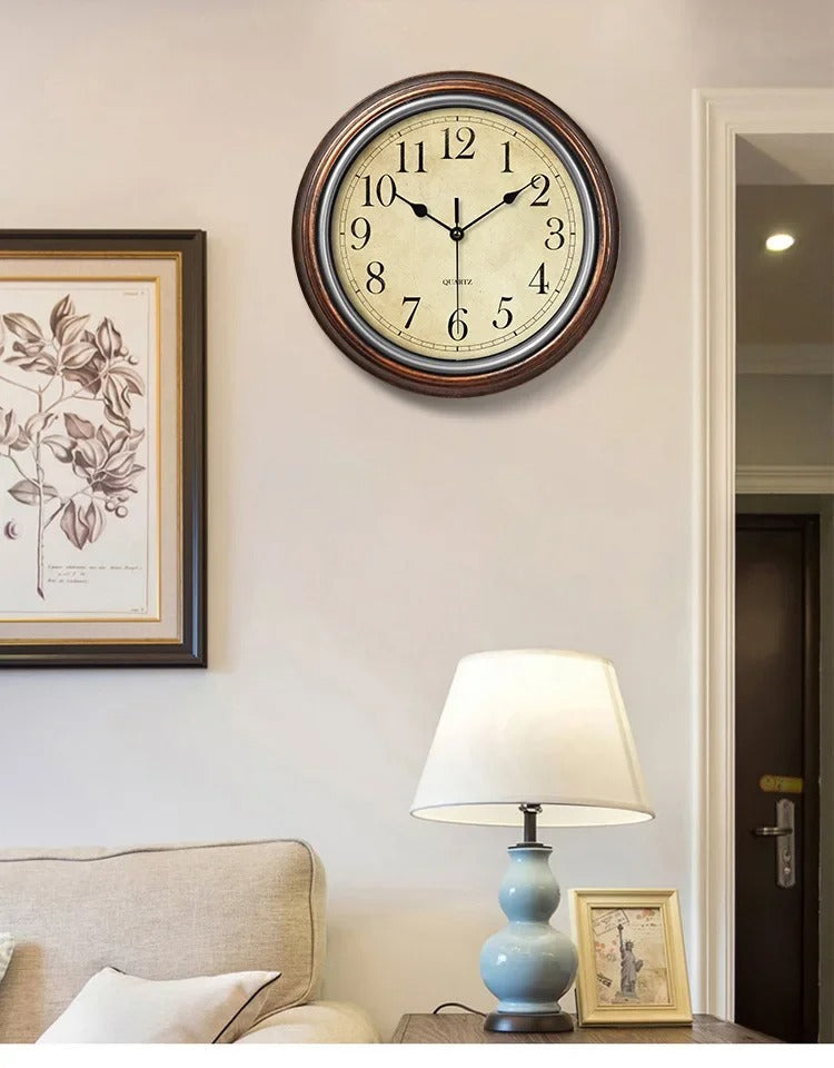 Celes Modern Wall Clock - Solid Wood, Elegant Decor 1