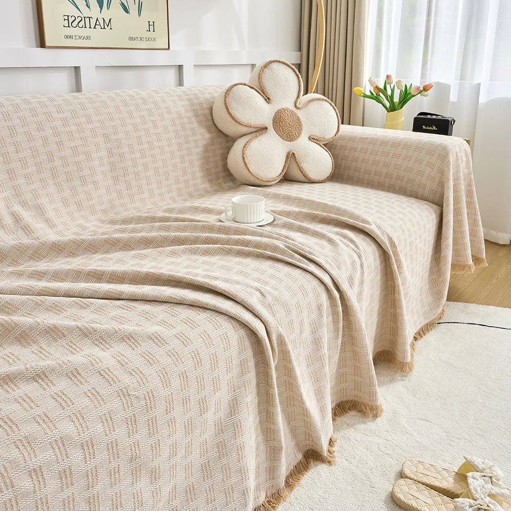 Cielo Sofa Cover - Quilted Microfiber, Geometric Design 8
