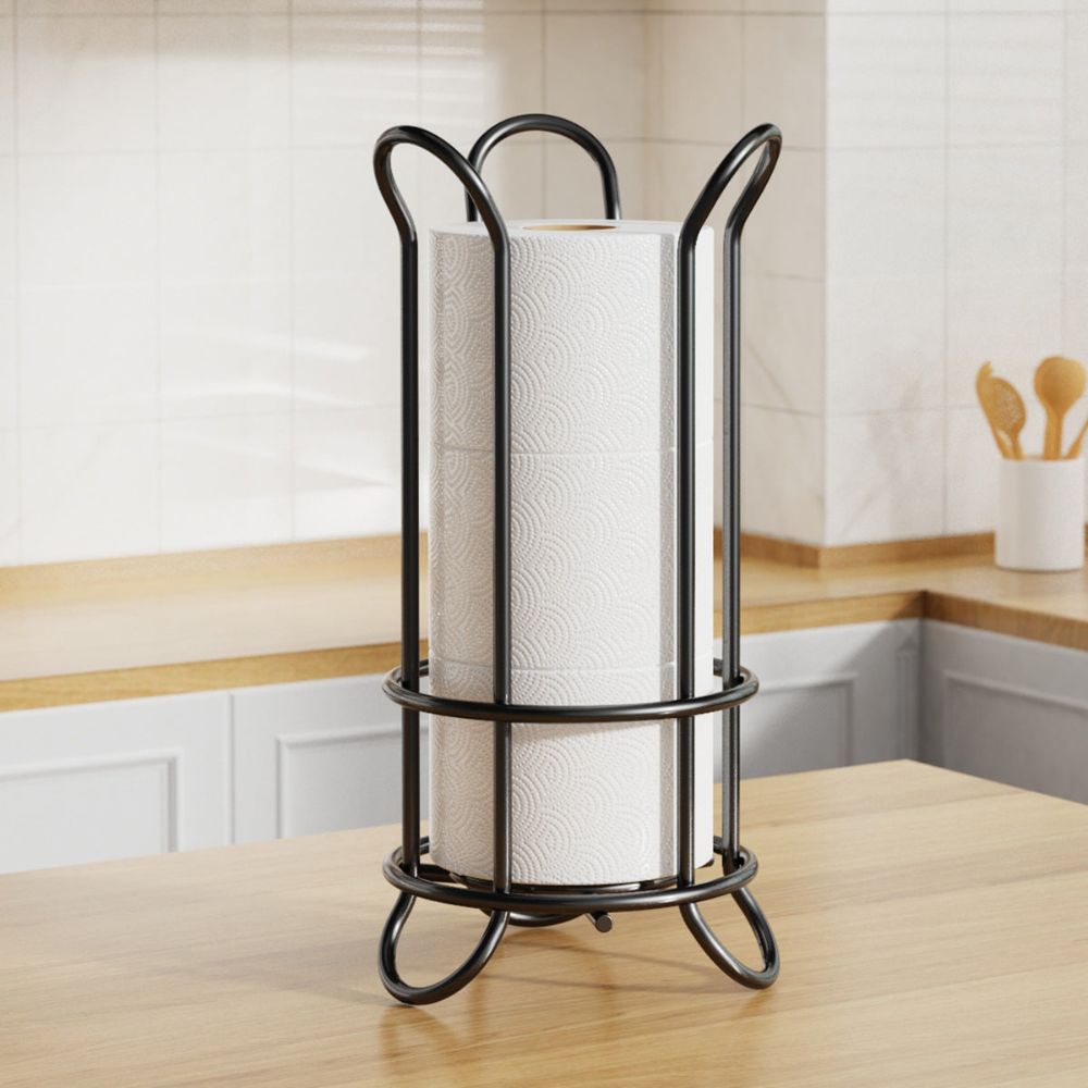 Clever Toilet Paper Holder Stand - Durable Iron, Chrome Finish 5