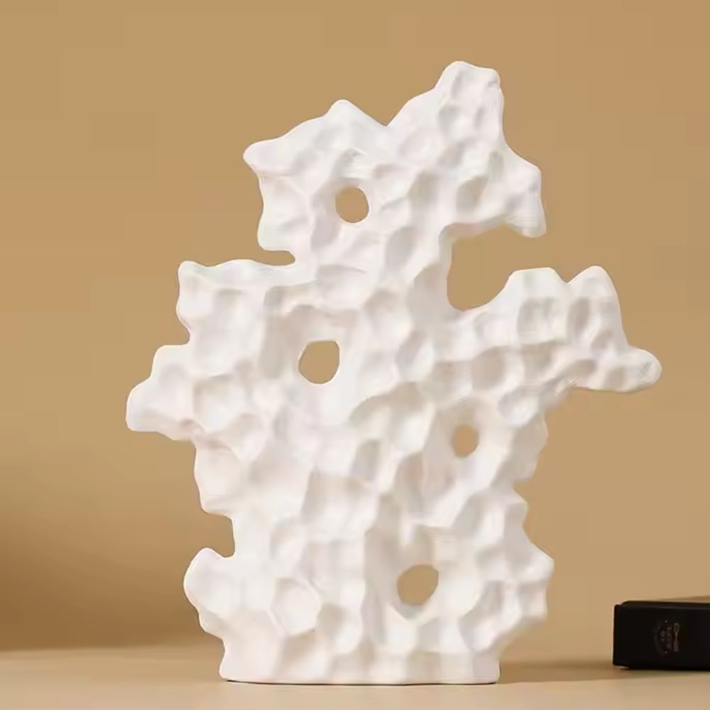 Cora Coral Sculpture - High-Quality Ceramic, Organic Design 2