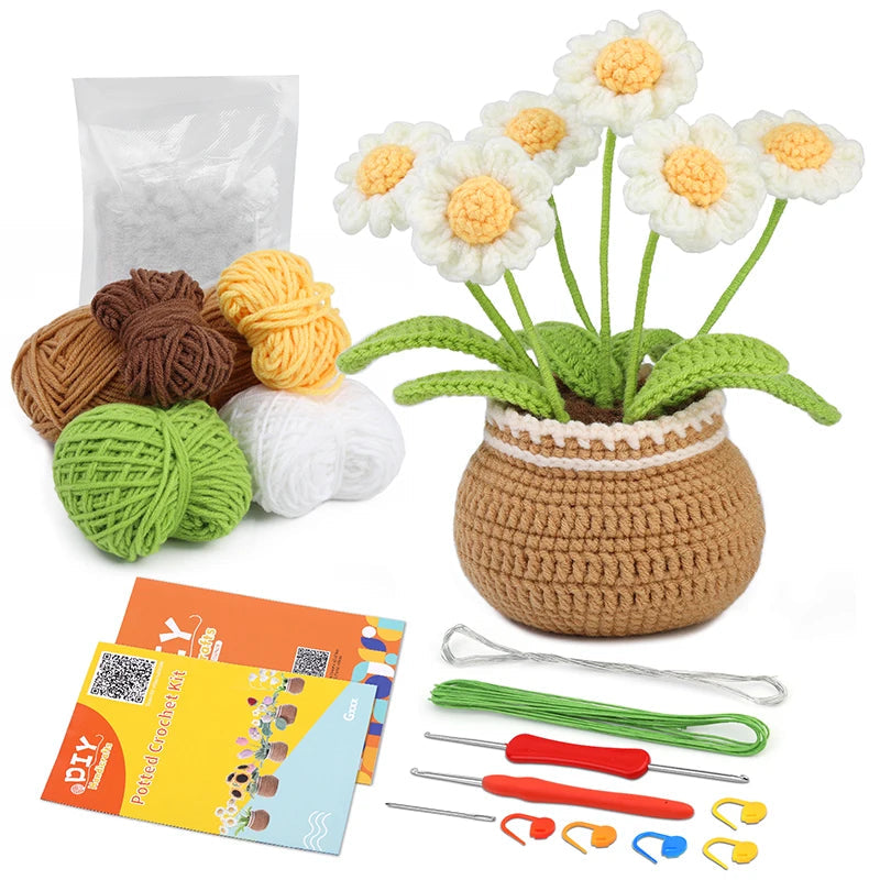 Cora Crochet Kit - Complete Yarn Set for Beginners, Includes Hooks and Instructions 8