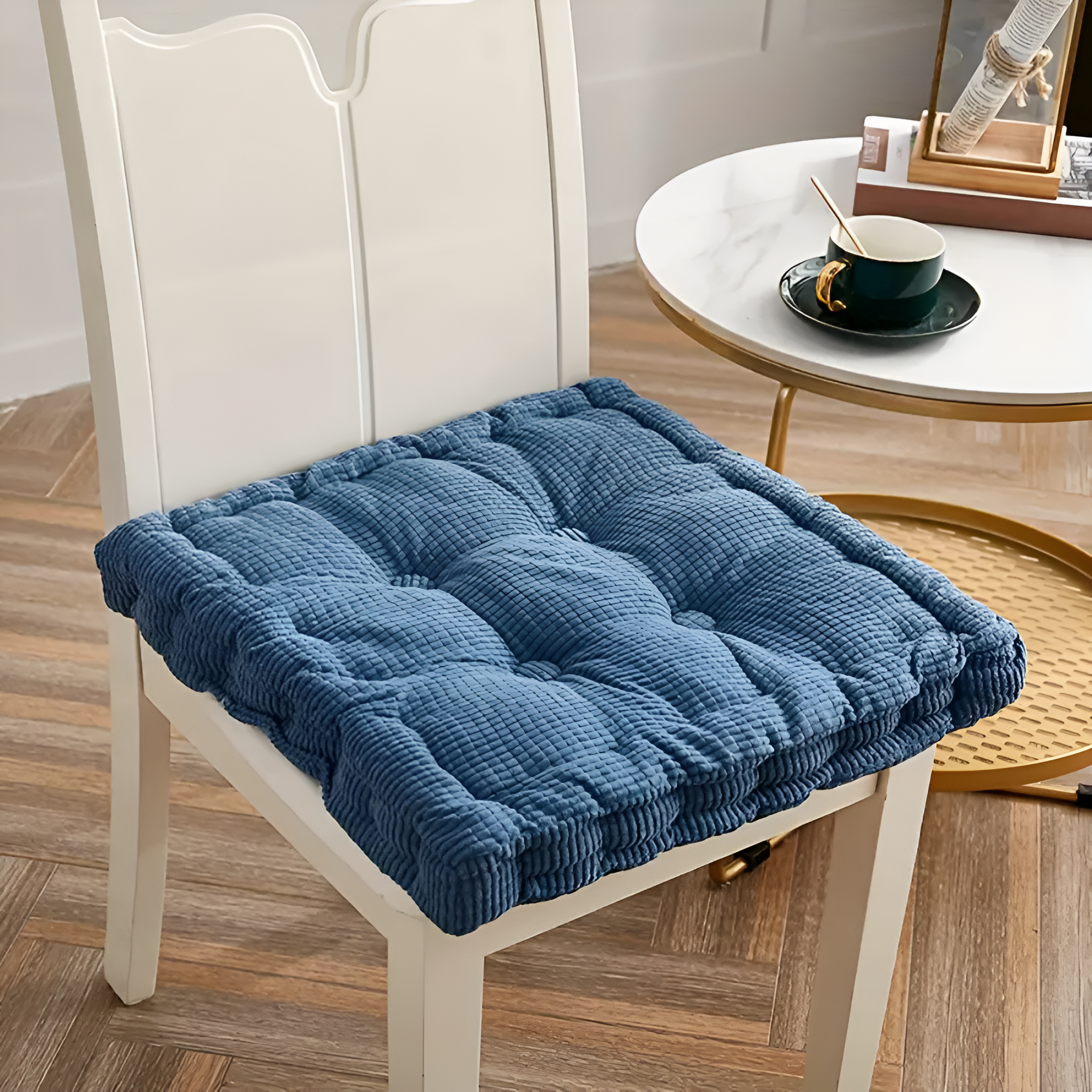 Cora Dining Chair Cushions - Soft Corduroy, Stackable Design 6