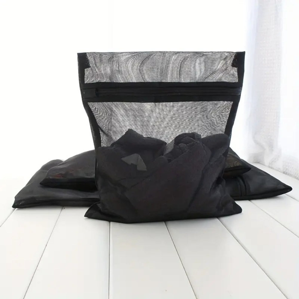Cora Mesh Laundry Bag - Durable Microfiber, Breathable Organizer for Delicates and Travel 3